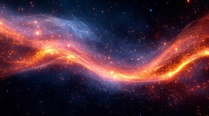 Obraz premium Cosmic swirl of colorful stardust and glowing nebula