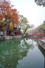 Scenery of Suzhou Street, Summer Palace, Beijing.
