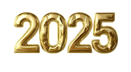 3D Golden Number 2025, PNG File, 3D Gold Style 2025 PNG Image, 2025 in 3D Golden Design, PNG Format, 3D Gold Effect Number 2025, PNG File, 3D Golden Year 2025, High-Quali, on a transparent backgrounds