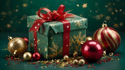 Elegant Christmas Gifts and Ornaments with Festive Decor

