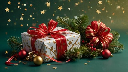 Elegant Christmas Gifts and Ornaments with Festive Decor

