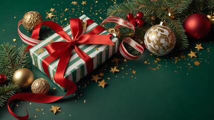 Elegant Christmas Gifts and Ornaments with Festive Decor

