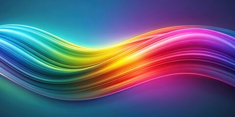 Obraz premium Abstract gradient wave background , abstract, colorful, gradient, wave, shape, background, rendering, design, wallpaper, vibrant