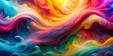Colorful abstract fluid background resembling flowing paint , fluid, colorful, abstract, background, movement, vibrant, bright