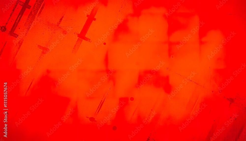 Poster abstract red background with shadowy forms