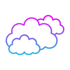 Obraz premium Clouds Icon