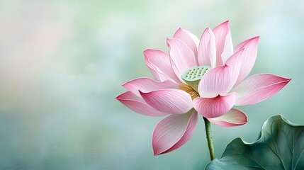 Captivating Lotus Flower Tranquil Garden Nature Photography Soft Focus Serene Environment High Resolution Beauty