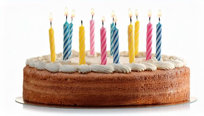 birthday cake isolated on white background