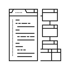 niche authority seo line icon vector. niche authority seo sign. isolated contour symbol black illustration