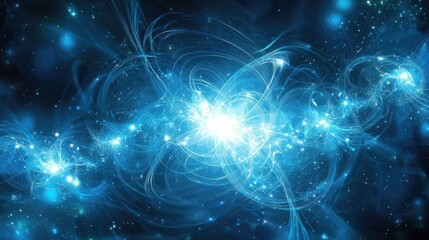quantum physics blue