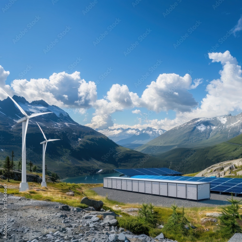 Poster implementing smart energy storage solutions for decentralized renewable energy in remote areas a com