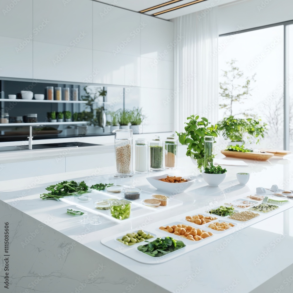 Poster enhancing personalized nutrition interactive food interface and genomic data visualization in modern