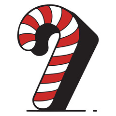 Fototapeta premium Candy cane vector