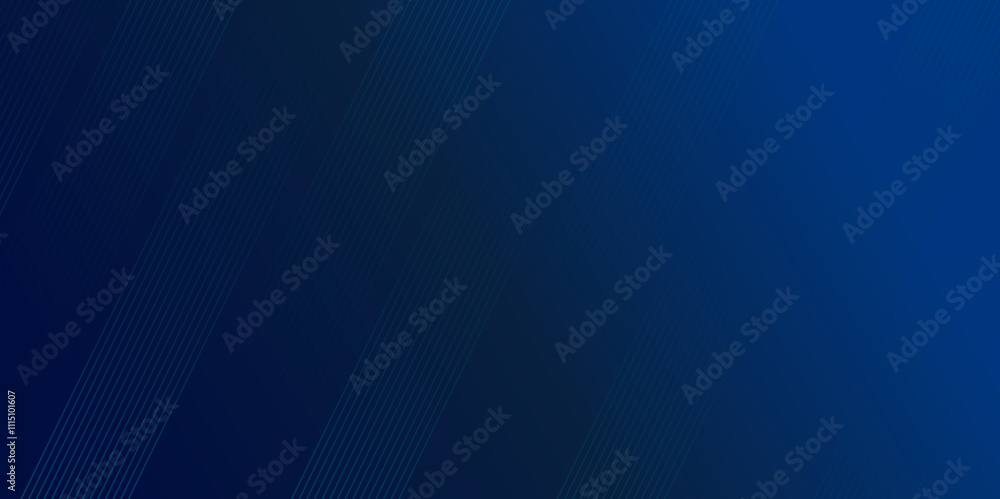 Poster abstract dark blue glossy stripes diagonal lines gradient background. geometric stripe line art desi