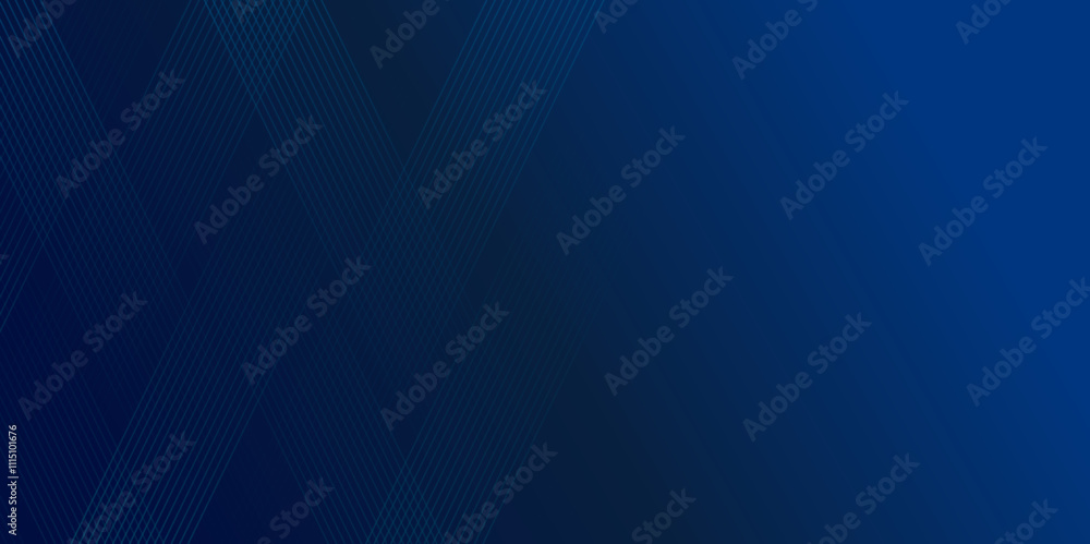 Poster abstract dark blue glossy stripes diagonal lines gradient background. geometric stripe line art desi