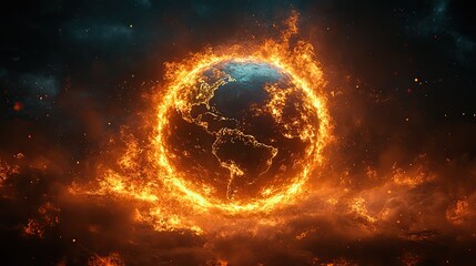 The severity of the climate crisis is likened to a global warning, emphasizing the urgent need for action