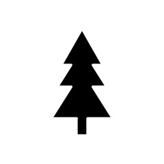 Obraz premium christmas tree glyph icon