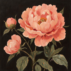 Captivating Oil Paintings of Elegant Floral Bouquets
