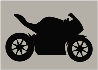 Fototapeta premium motorbike silhouettes vector