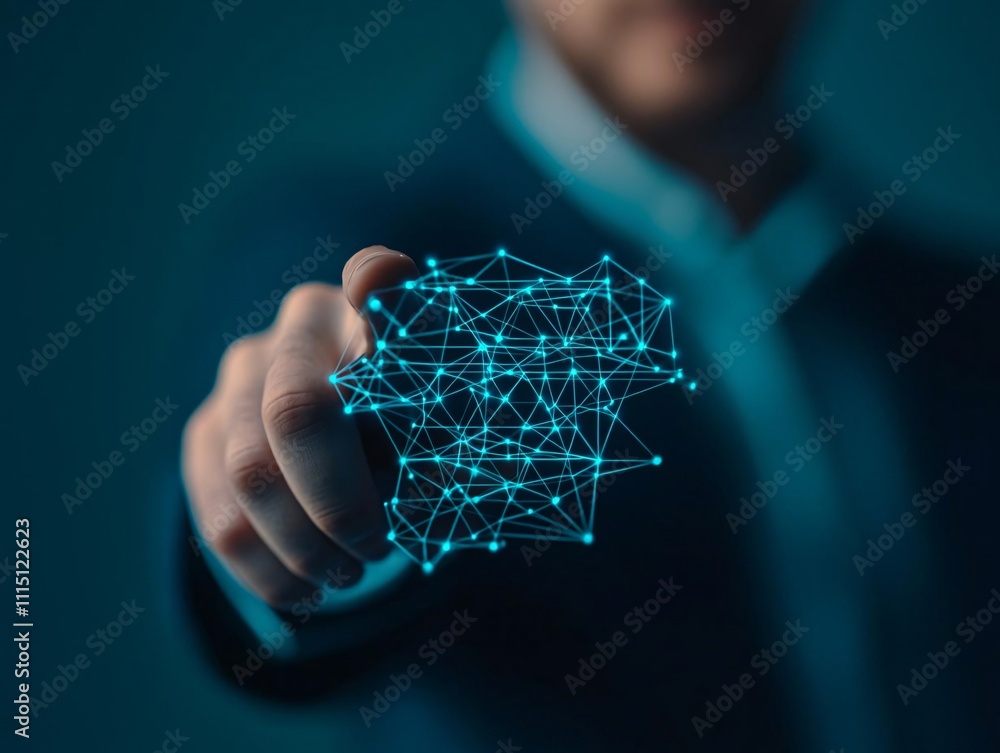 Poster digital innovation presentation corporate office visual representation tech environment close-up vie