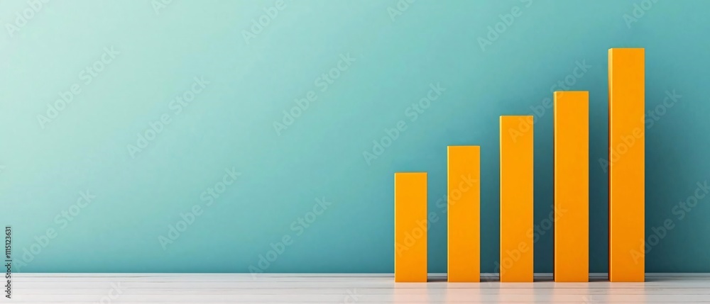 Aufkleber analyzing business growth trends through graphical data representation in a professional setting