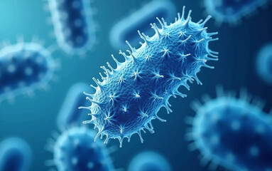 Listeria Bacteria - Foodborne Pathogen, Microbiology Concept Illustration