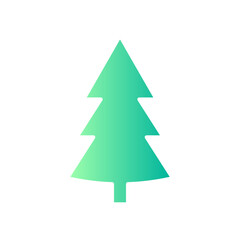 christmas tree gradient icon