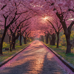spring in the park