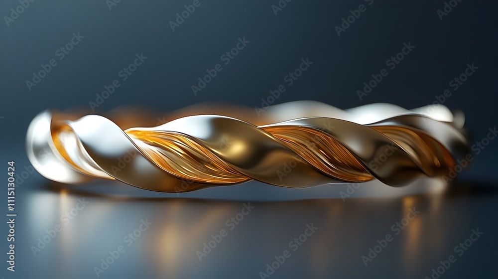 Poster a close up image showcasing an elegant minimalist gold tiara with smooth polished surfaces that high