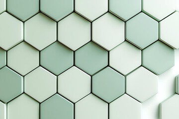Fototapeta premium Hexagonal Geometry in Interior Design