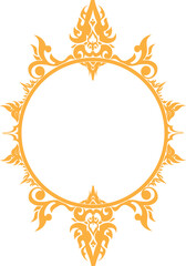 Thai art gold frame