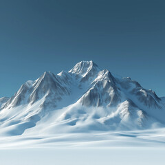 snow covered mountains