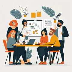 meeting in the office