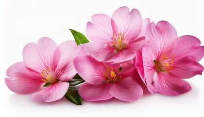 Obraz premium pink flowers isolated on white background