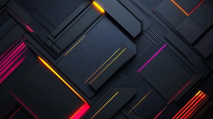 Colorful Glowing Lines Form Abstract Patterns on a Black Background