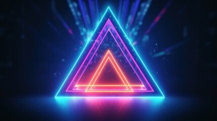 Neon Triangle Glow