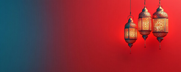 Obraz premium Islamic Muslim Ramadan Mubarak eid al fitri background