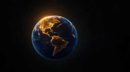 Obraz premium Blue Marble: Earth as a Beautiful Sphere in Space