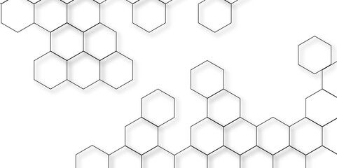 Abstract white background with hexagons . white Hexagonal Background Luxury White Pattern seamless bright white abstract honeycomb background 3D Futuristic abstract geometric mesh cell texture.