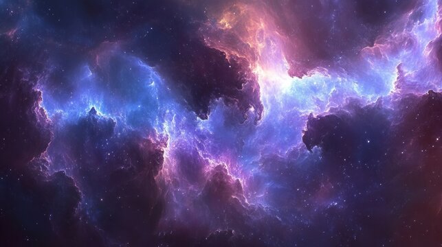 Cosmic nebula formation outer space digital artwork celestial environment vast perspective astronomical concepts