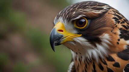 Naklejka premium Eagle Hawk Close Up Picture