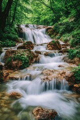 Fototapeta premium Forest Waterfall