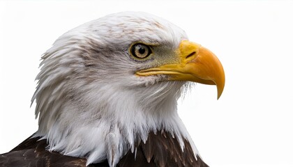 Obraz premium american bald eagle isolated on white background