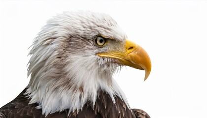 Obraz premium american bald eagle isolated on white background