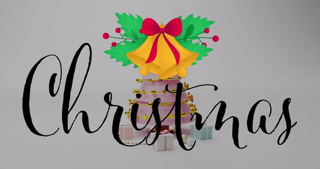 Image of christmas greetings text and decorations © vectorfusionart