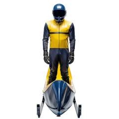 Fototapeta premium Bobsleigh: A Thrilling Winter Sport. Speed, Precision, and the Pursuit of Victory on Ice.