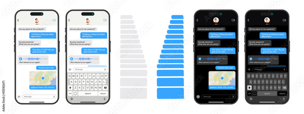 Aufkleber smartphone messaging app: chat frame with speech bubble for enhanced communication. vector.