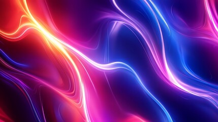 Fototapeta premium Dynamic Abstract Neon Background for Innovative Digital Art and Branding