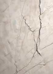 Fototapeta premium Stretch mark pattern on a roughened white cream glazed tile featuring visible cracks and uneven texture, stretch marks, marbled