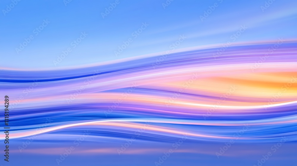 Poster vibrant abstract light trails creating a dynamic and colorful background
